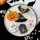Without Lemon - Set van 8 - Halloween Cookies Cutter - RVS - Koekjes bakken - Halloween Decoratie - Bakgerei - Uitsteekvorm