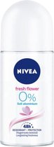 Nivea Deo Roll-on – Fresh Flower 0% 50 ml