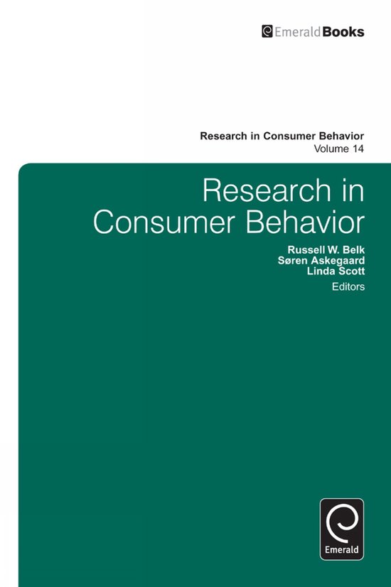 Research In Consumer Behavior - cover