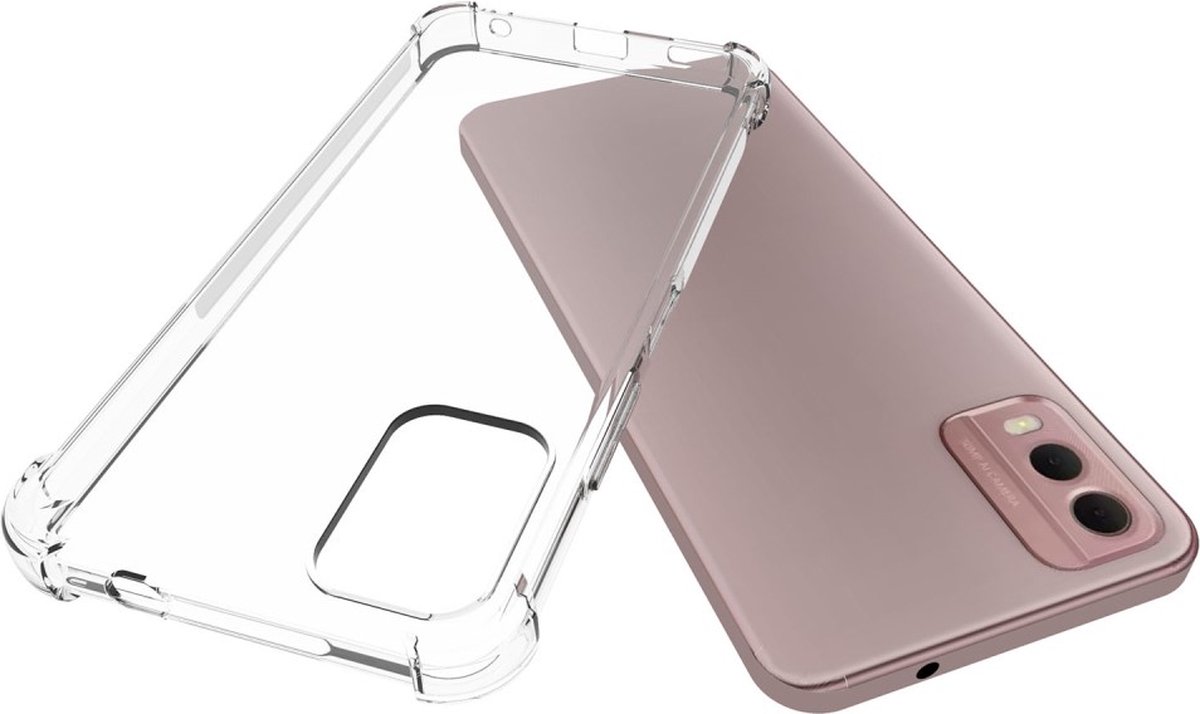 Anti-shock Back Cover voor de Nokia C32 Transparant