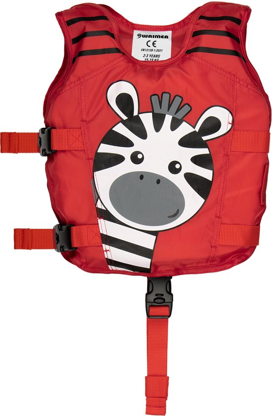 Waimea - Zwemvest Dier 2-3 Jaar - 15-19 Kg - Rood - Verstelbaar Drijfvest
