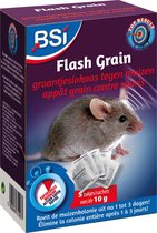 BSI - Flash Grain Graantjeslokaas - Muizengif - 50 g lokaas - 5x10 g
