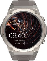 HiFuture FutureGo MIX2 Smartwatch - Horloge Heren & Dames - HD AMOLED Touchscreen - Bluetooth 5.3 - Hartslagmeter - Stappenteller - Slaapmonitor - Waterdicht - Compatibel met Apple iOS- en Android-apparaten - Kleur: Solace Grijs