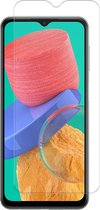 Case2go - Screenprotector voor Samsung Galaxy M33 - Case Friendly - Gehard Glas - Transparant
