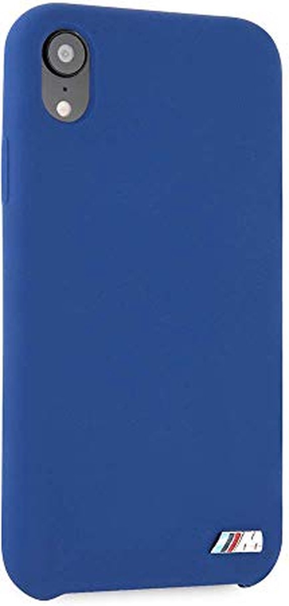 Backcase hoesje - BMW - Effen Blauw - Silicone geschikt voor iPhone XR