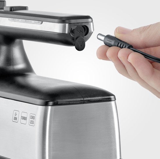 Severin HM 3843 Handmixer draadloos - 100 W - mat zwart / RVS van Severin — afbeelding 3