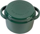 BGE GREEN DUTCH OVEN ( geëmailleerde ronde dutch oven/ braadpan 4 liter)