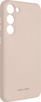 Roar Space hoesje Geschikt voor Samsung Galaxy S23 Plus flexibel elegant soft touch Roze