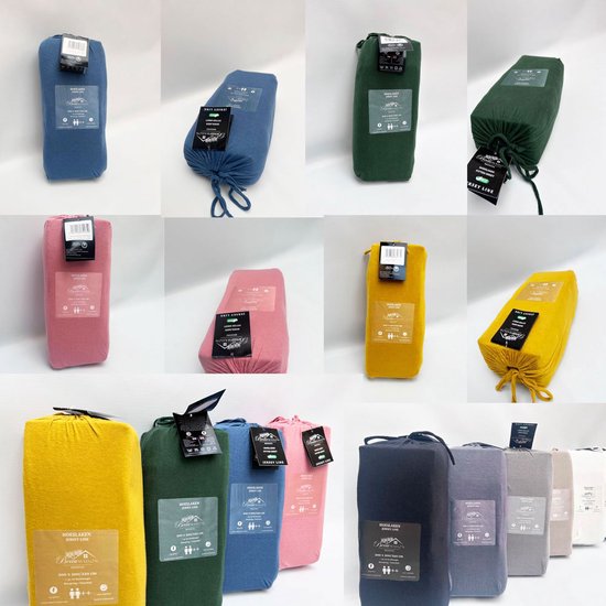 Drap-housse en jersey Anthracite Waterbed / Boxspring - 200 x 220/230 cm