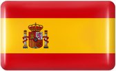 Mini vlag sticker - autostickers - autosticker voor auto - 5 stuks - bumpersticker - Spanje
