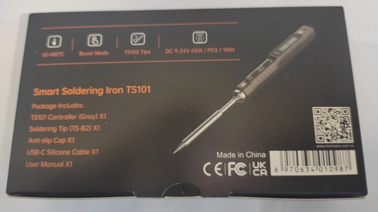 Originele Ts101 Elektrische Mini Usb Smart Draagbare Digitale Soldeerbout 65W Fer Een Soeder Instelbare Temperatuur