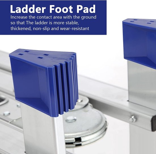 FANCYWUXI Rubberen voetjes voor ladders, vervangende laddervoeten, 4