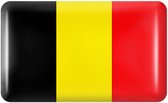 Mini vlag sticker - autostickers - autosticker voor auto - 5 stuks - bumpersticker - België