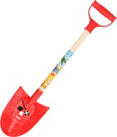 Summerplay Speelgoed piraten schep - voor kinderen - punt - kunststof - rood - 49 cm