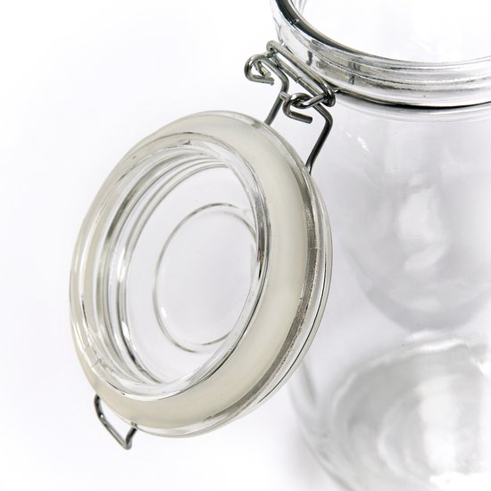Zeller Pot de conservation/pot de conservation Alfie - 2L - verre - dessus pivotant - D13 x H26 cm