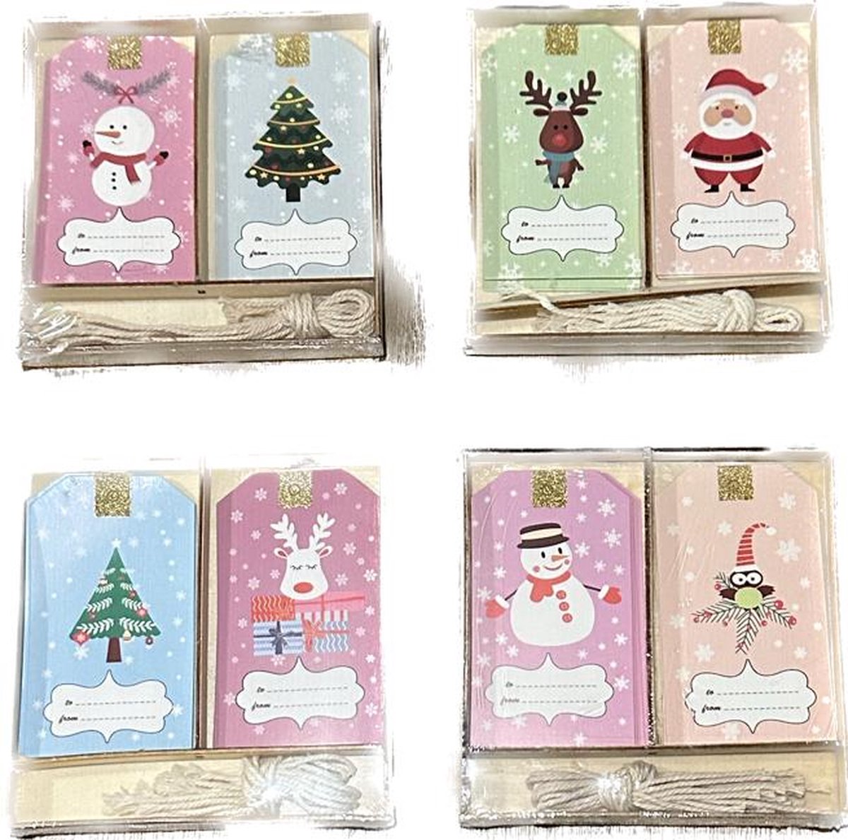 12x Cadeau labels Kerst / Labels Kerstcadeau / Christmas / kerst labels / Cadeau / Versiering / Naamkaartjes / Merry Christmas