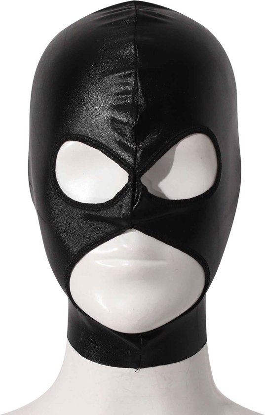BDSM Bivakmuts | Latex masker | Seks masker SM | Sex masker | One size |  Grote opening... | bol