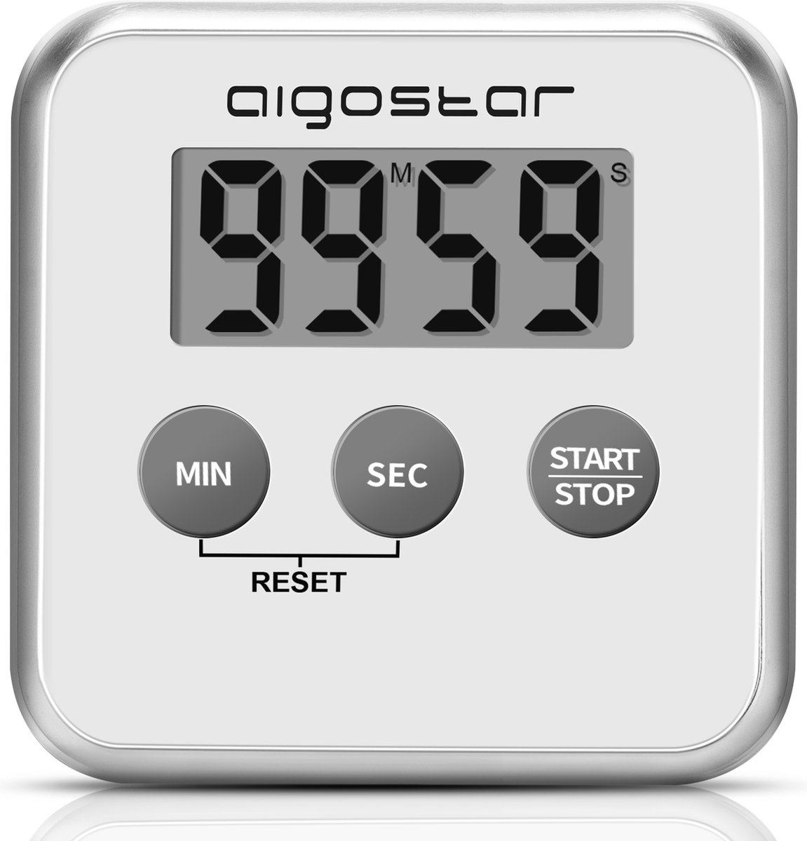 Aigostar timer - digitale kookwekker - multifunctionele timing - LED-display - multifunctioneel - 3 installatiemethoden