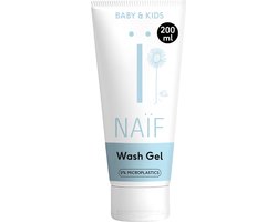 Naïf - Reinigende Wasgel - Baby & Kids- Met Natuurlijke Ingrediënten - Milde Geur - Vegan - Zeepvrij - 200ml