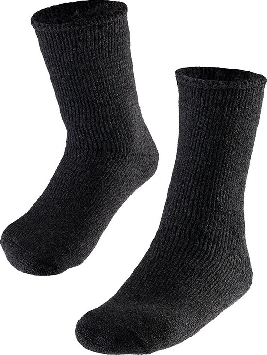 Heatkeeper - Chaussettes Thermo enfants - 4 paires - 31/35 - Anthracite - Chausettes thermique