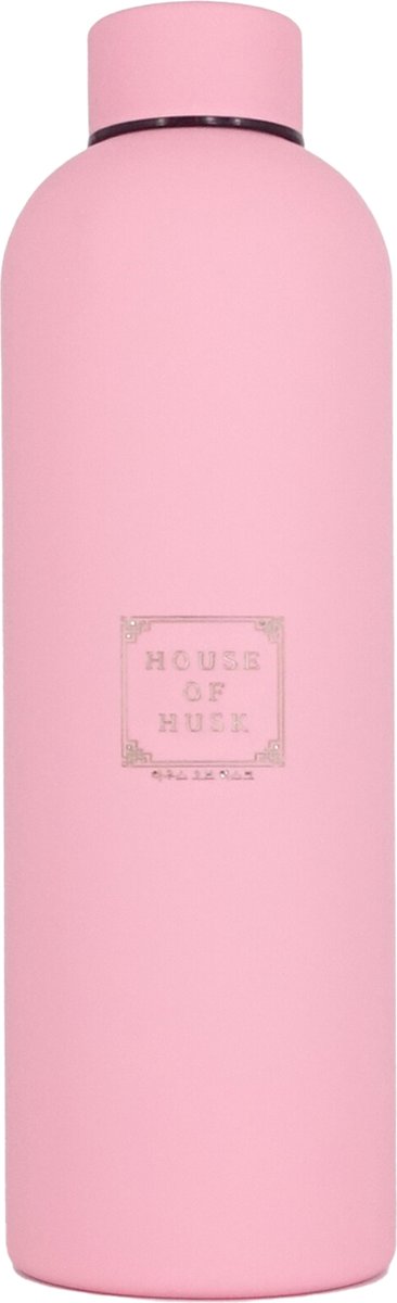 House of Husk Thermosfles Drinkfles - 750ml - Roestvrij Staal - Thermosbeker - Dubbele Isolatie - Draaidop - Mat Roze