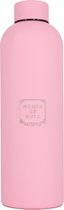 Bouteille thermos House of Husk - 750 ml - Acier inoxydable - Tasse thermos - Double isolation - Bouchon à vis - Rose mat
