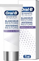 Oral-B Tandpasta 3D White Clinic Miracle Glow - 12 x 75 ml - Voordeelverpakking