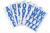 Afecto plakletters lichtblauw plakletters | alfabet stickers | met tekens | hoogte 6,5 cm