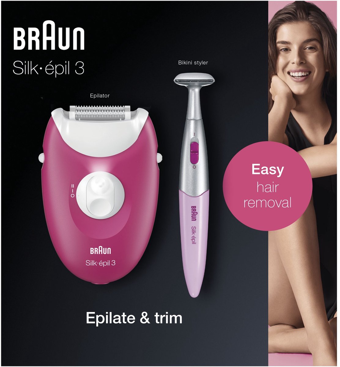 Braun Silk-épil 3 -420 voor Langdurige Ontharing, Bikinistyler