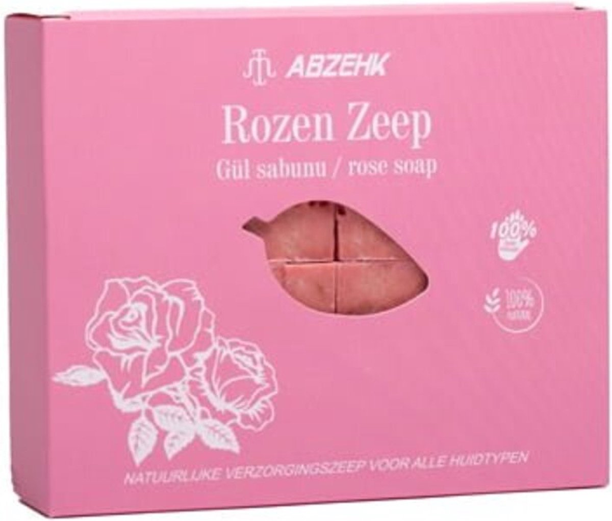 Abzehk - Handzeep, Sabun, Handsoap - Rozen, Gül, Rose - 125gr
