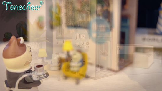 Tonecheer Book Nook : épicerie japonaise, Casse-tête 3D en bois, Éclairé, Capteur