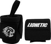 Lionetic Wrist Wraps - Krachttraining Accessoire - Polsbanden - Lifting Straps - Geschikt voor Powerlifting, Crossfit en Fitness - Zwart