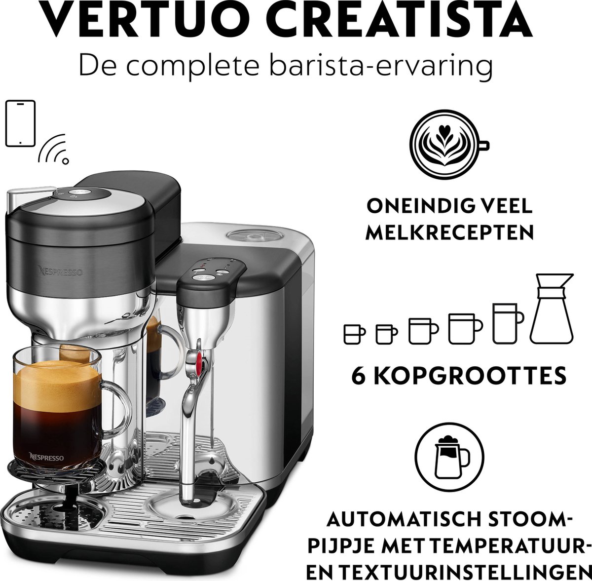 Sage the Vertuo Creatista Black Stainless Steel thumbnail 6