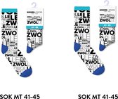 Zwolle sokken heren en dames - multipack 2 paar - cadeau voor man en vrouw