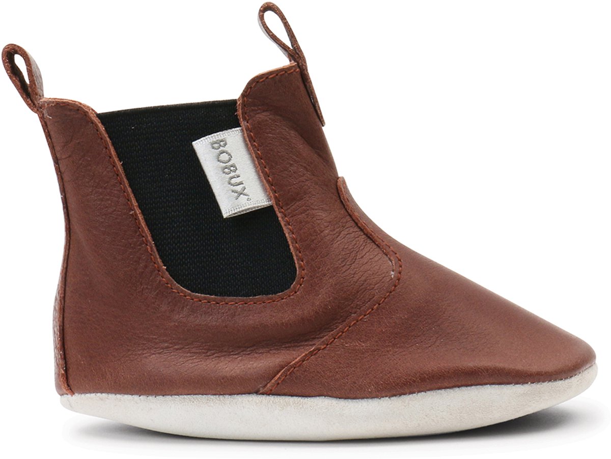 Bobux Soft Soles - Baby Slofjes Leer - Jodphur Toffee - Maat 22