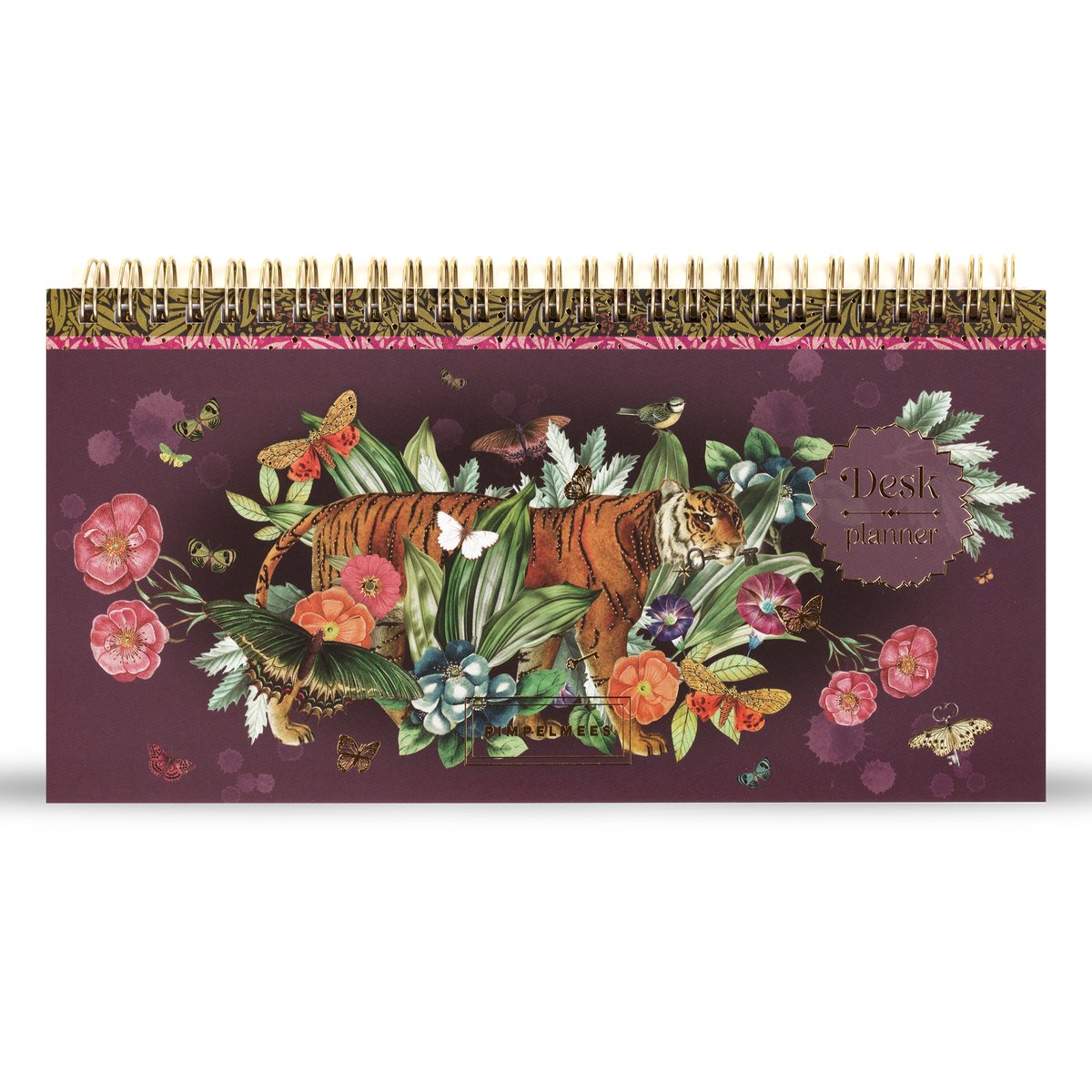 Pimpelmees desk planner - Tiger Plum
