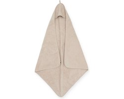 Gepersonaliseerde Jollein Badcape Badstof 100x100cm - Nougat - met naam - gepersonaliseerd - kraamcadeau - geboorte baby
