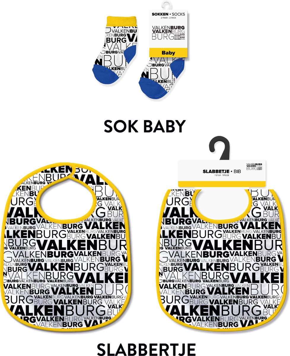 Slabbetjes en sokken met tekst - Baby cadeautjes en kraamcadeautjes - Valkenburg