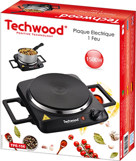 Techwood - TPE156 - Table de cuisson électrique sur pied - 1 feu