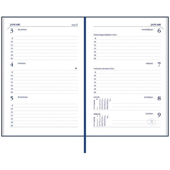 Ryam Zakagenda 2025 Atlantic BLAUW Harde Kaft (8cm x 12cm) bol