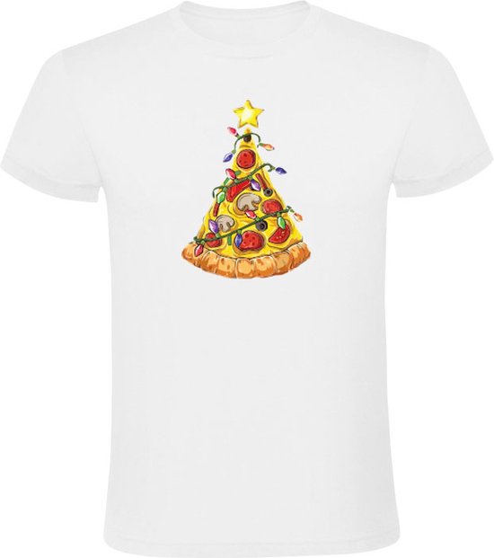 T-Shirt 'Joyeux Noël Pizza' - Humour Pull Laid, Fun Sapin De Noël - Pour Femmes, Hommes, Enfants