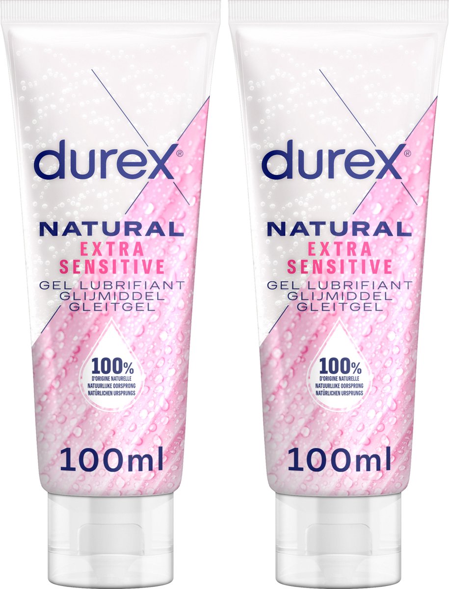 Goedkoopste Durex Glijmiddel Natural - Extra Sensitive - 100 natuurlijk - 100ml x2