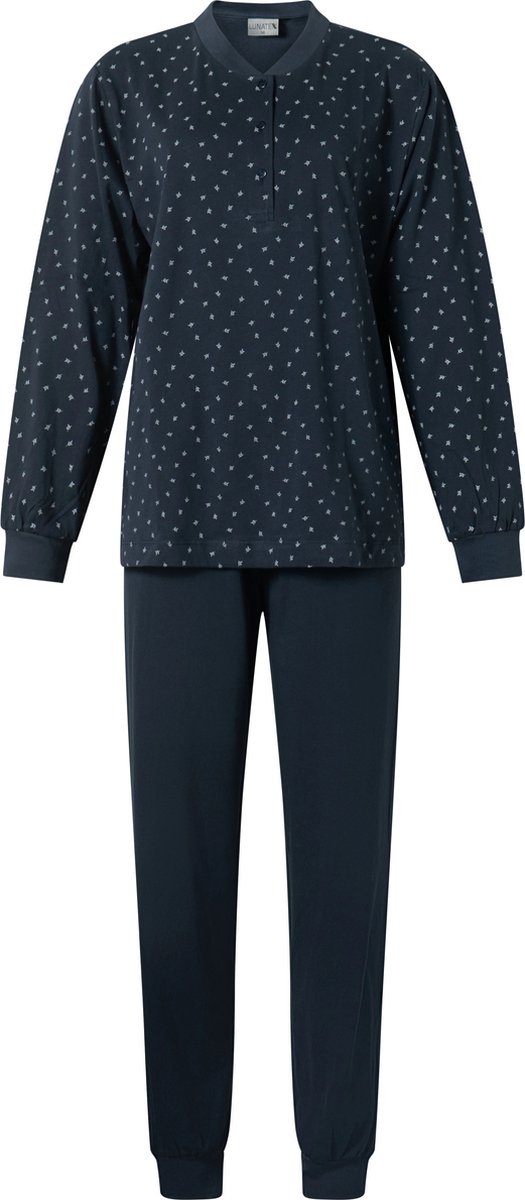 Lunatex dames pyjama - Porto Leaf - marine Marine, leaf