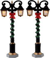 Batterij aangedreven miniatuur model straatlantaarns voor poppenhuis spoorweg trein lamp ornament voor tuin gazon pad en landschap (C