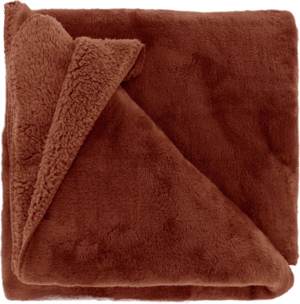 Unique Living Plaid Torvah - Polyester- 150 x 200 x 0 cm (BxHxD) rood
