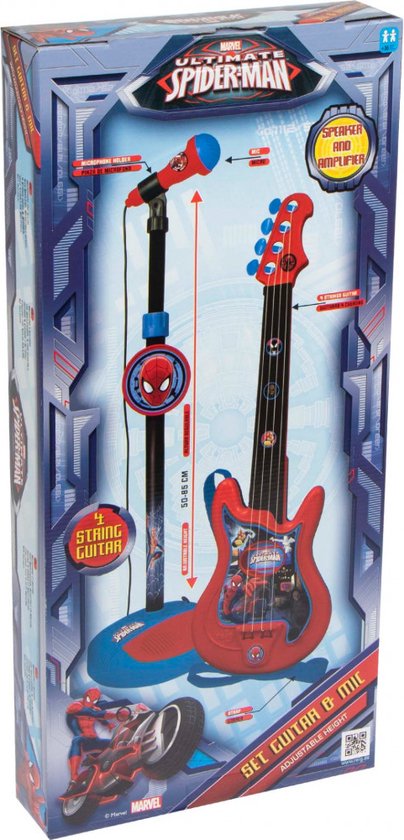 Ensemble micro et guitare Spiderman