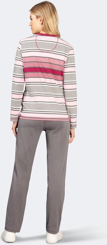 Normann Badstof pyjama voor dames, lange mouwen, met