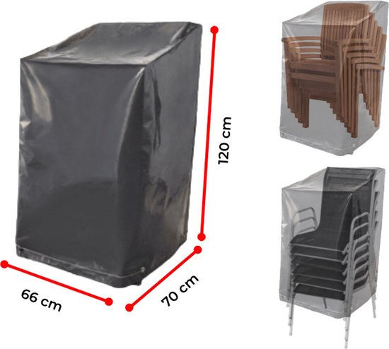 Luxe waterdichte beschermhoes voor tuinstoelen | tuinmeubelen | stoelhoezen | afdekzeil | klapstoelen | 120 x 70 x 66 cm