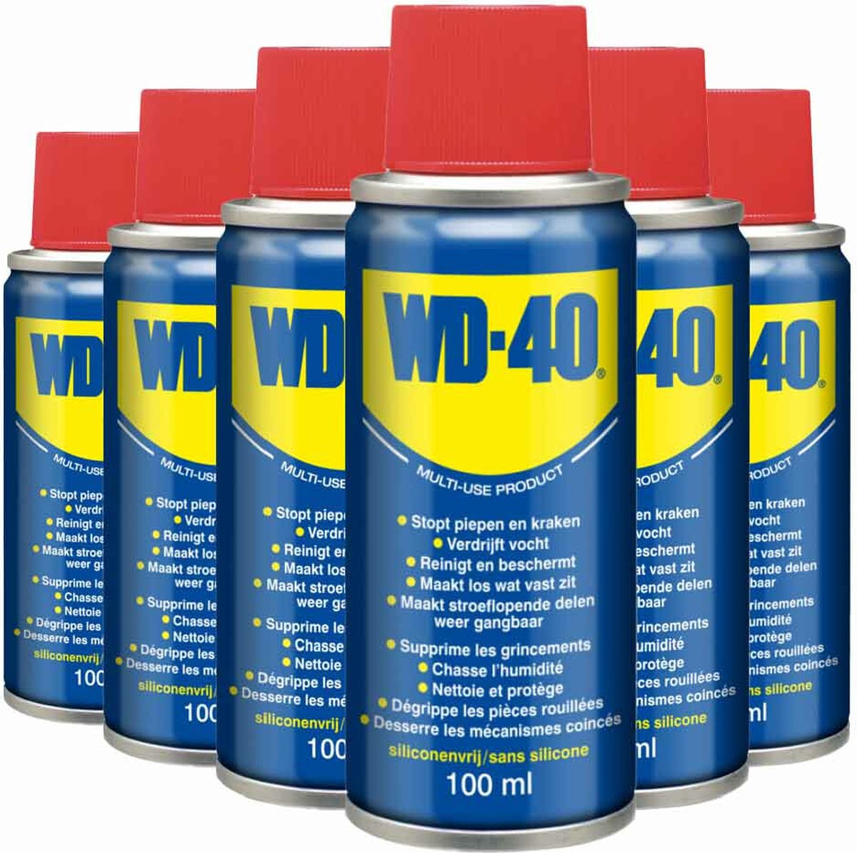 6x WD-40 Multi-Use Product Classic Multispray 100 ml