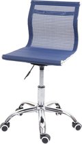 Bureaustoel MCW-K53, bureaustoel bureaustoel computerstoel, netbespanning stof/textiel ~ blauw